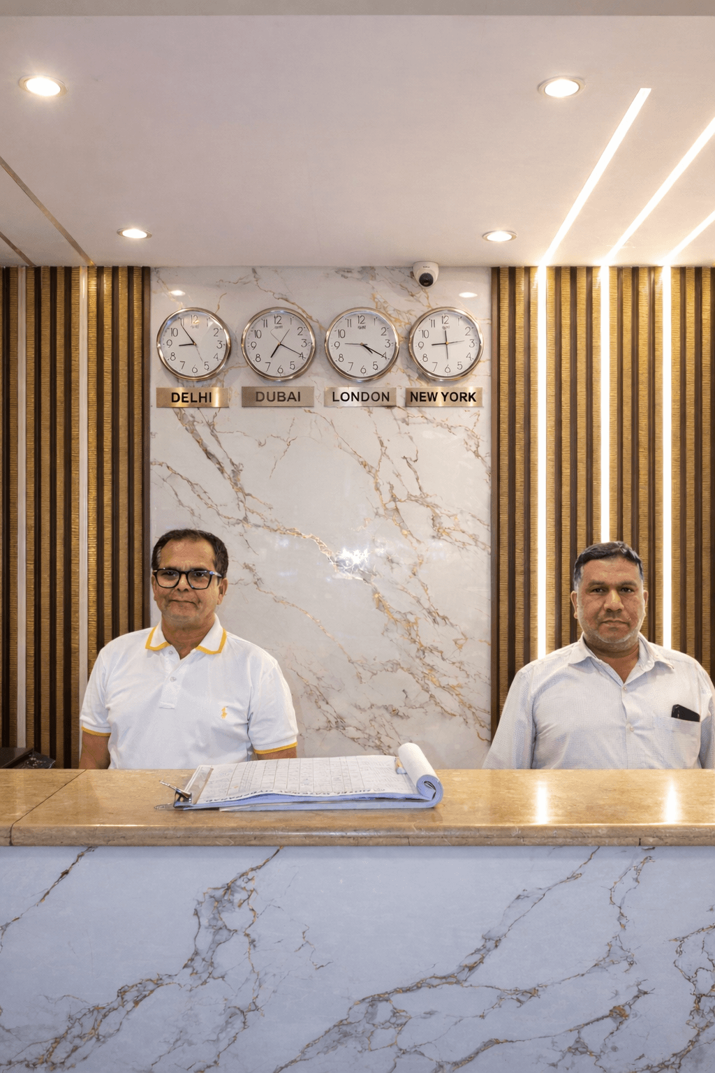 Friendly reception staff at New Hotel Gateway Hyderabad