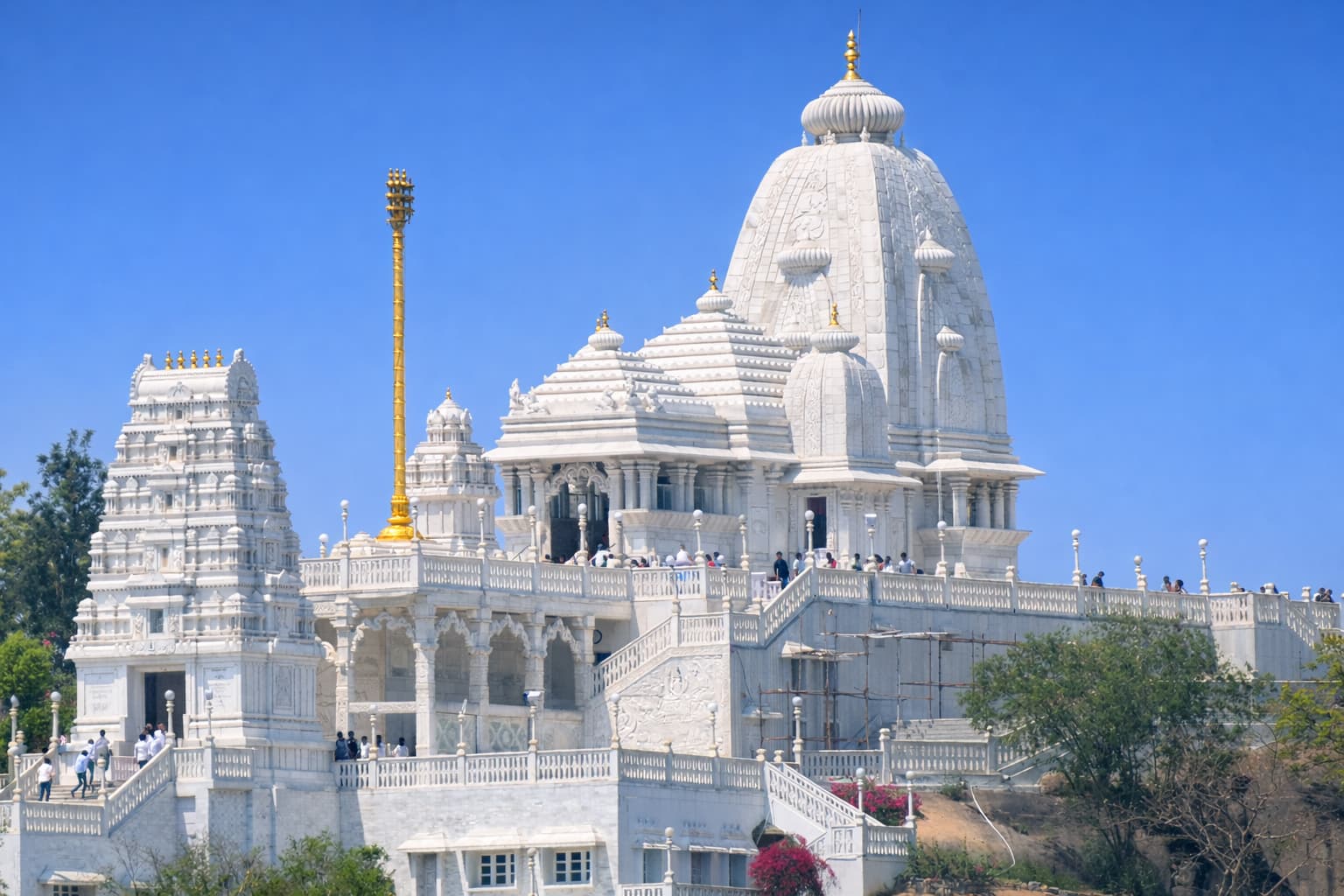 Birla Mandir white marble temple
