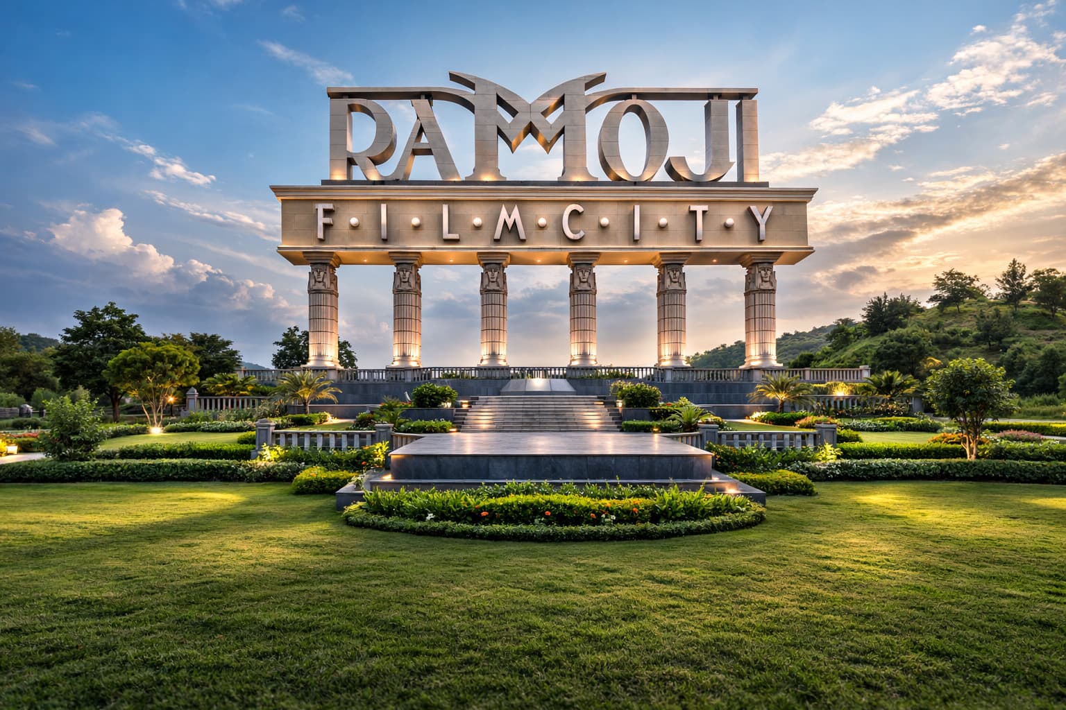 Ramoji Film City entrance in Hyderabad